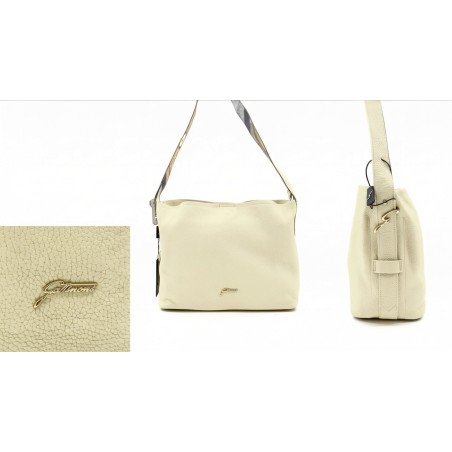 Gattinoni HELLEN BIGH48273WHN802 L. Hobo Borsa Donna In Pelle Beige