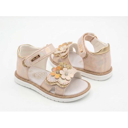 Paciotti 4US M25029 Sandali Bambina con Velcro Beige