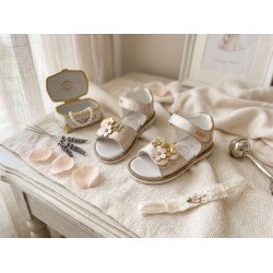 Paciotti 4US M25029 Sandali Bambina con Velcro Beige 2