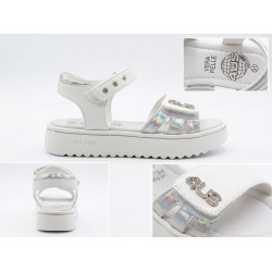 Paciotti 4US M25016 Sandali Bambina con Cinturino Regolabile Velcro White 2