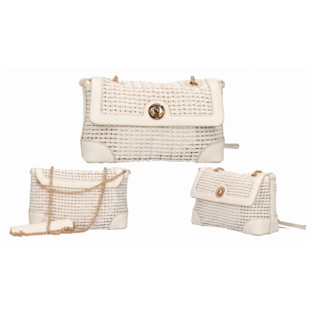 Gattinoni CHARLENE BEN268759WVP802 Borsa Tracolla Donna Bianco