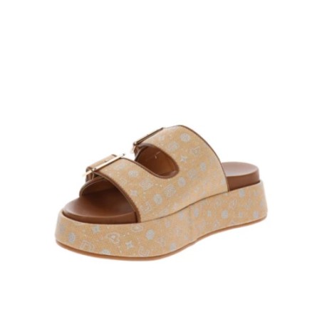 Paciotti 4US UMZ11 Sandali Ciabatta Donna con Doppia Fascia Regolabile Brown