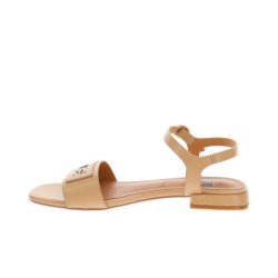 Paciotti 4US UZM12 Sandali Donna Flat con Cinturino alla Caviglia e Fascia Beige 2