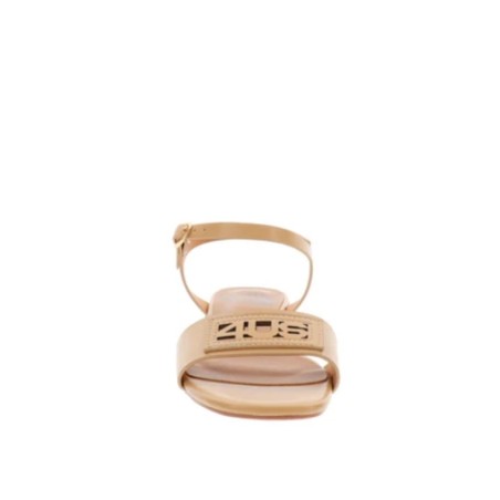 Paciotti 4US UZM12 Sandali Donna Flat con Cinturino alla Caviglia e Fascia Beige
