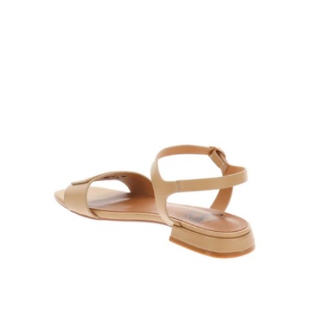 Paciotti 4US UZM12 Sandali Donna Flat con Cinturino alla Caviglia e Fascia Beige