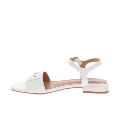 Paciotti 4US UZM12 Sandali Donna Flat con Cinturino alla Caviglia e Fascia White 2