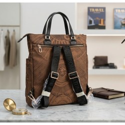 Gattinoni MAYA BEG268308WYL500  Borsa Zaino Donna Nylon Brown 2