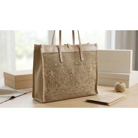 Gattinoni FERNANDA BEN268794WZC502 Shopping Bag M. Donna Beige