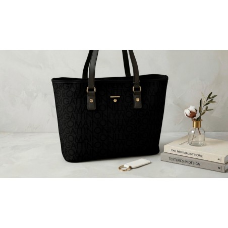Gattinoni CHARLIE BEN4C8744WVP000 Shopping Bag Nero