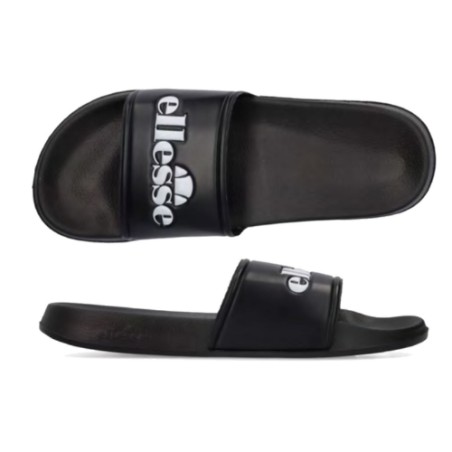 Ellesse Duke Adelaide 022 Ciabatte Mare Piscina Fascia Larga con Logo Black 