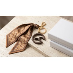 Gattinoni BEN268790WOO521 Charm Portachiave in Resina Tan