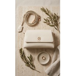 Gattinoni DENISE BENDN8788WVP804 Flap Bag  Borsa Tracolla Donna Milk