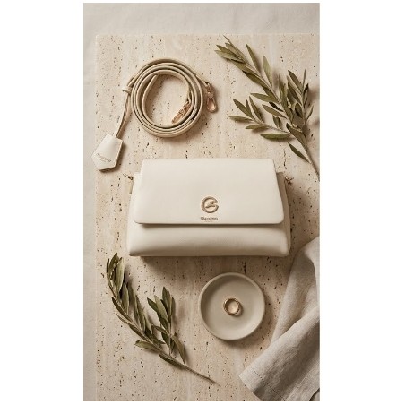 Gattinoni DENISE BENDN8788WVP804 Flap Bag  Borsa Tracolla Donna Milk