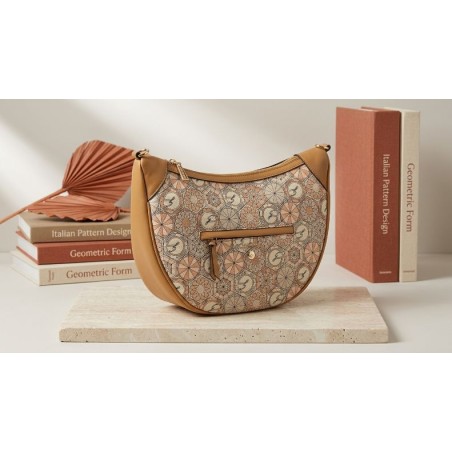 Gattinoni TEODOSIA BENTD8618WZTTR3 Daily L. Hobo Borsa Donna New Teodosia Travertino