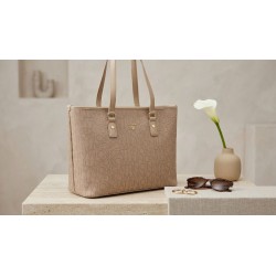 Gattinoni CHARLIE BEN4C8744WVP502 Shopping Bag Beige