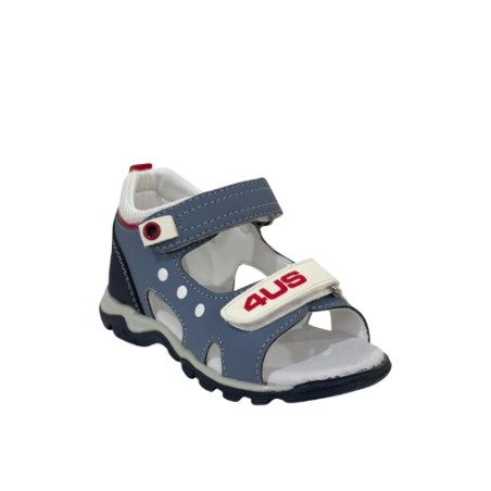 Paciotti 4US M25039 Sandali Bambino con Velcro Ligth Blu