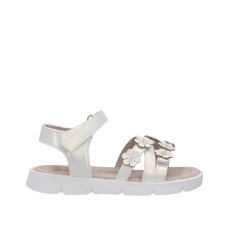 Lelli Kelly LKCA5573 REBECCA Sandali Bambina Con Fascia a Incrocio e Strappo Bianco