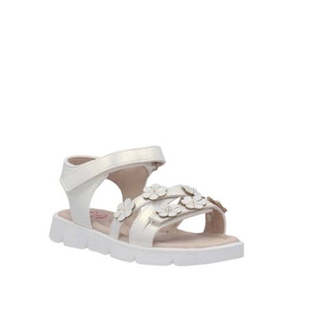 Lelli Kelly LKCA5573 REBECCA Sandali Bambina Con Fascia a Incrocio e Strappo Bianco