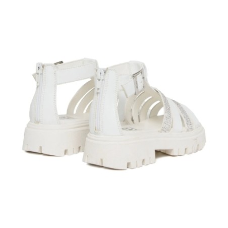 Diesel D SANBLIN Sandali Bambina con Strass White 