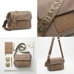 Gattinoni COLORSOUL BIGE98158WZC8P8 Crossbody Nylon Donna Taupe