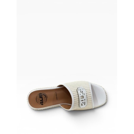 Paciotti 4US UZM04 Sandali Ciabatta Donna Platform Con Fascia White