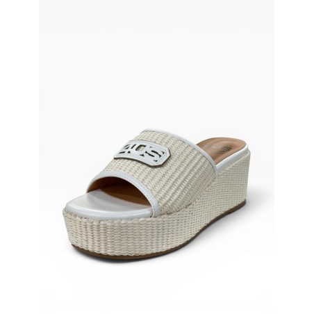 Paciotti 4US UZM04 Sandali Ciabatta Donna Platform Con Fascia White
