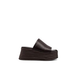 Queen Helena S3011 Sandalo Ciabatta Donna Platform Nero