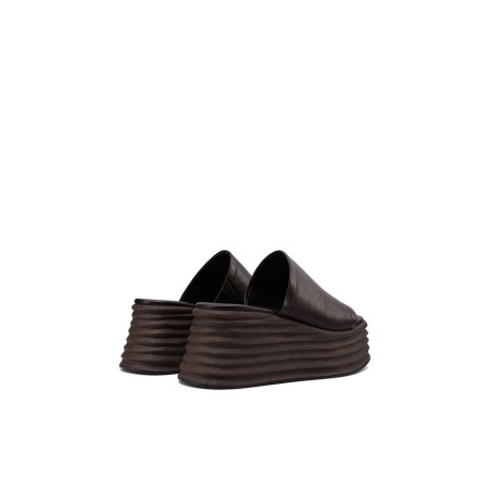 Queen Helena S3011 Sandalo Ciabatta Donna Platform Nero