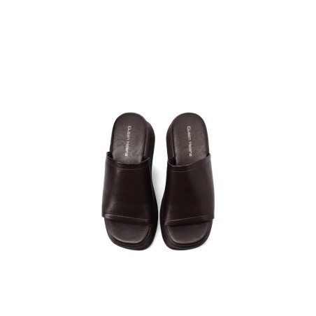 Queen Helena S3011 Sandalo Ciabatta Donna Platform Nero