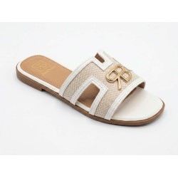 Renato Balestra WS 3 Ciabatta Donna Con Fascia Larga Beige