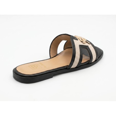Renato Balestra WS 3 Ciabatta Donna Con Fascia Larga Black