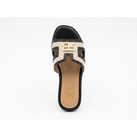 Renato Balestra WS 3 Ciabatta Donna Con Fascia Larga Black