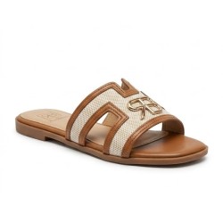 Renato Balestra WS 3 Ciabatta Donna Con Fascia Larga Brown Beige