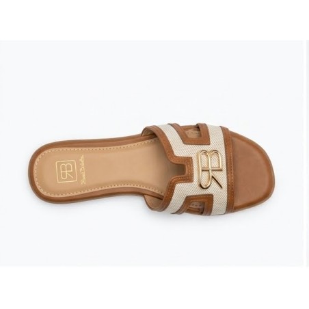 Renato Balestra WS 3 Ciabatta Donna Con Fascia Larga Brown Beige