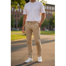 GC LUXURY NORVEGIA  Pantalone Uomo Fit Slim Beige 2