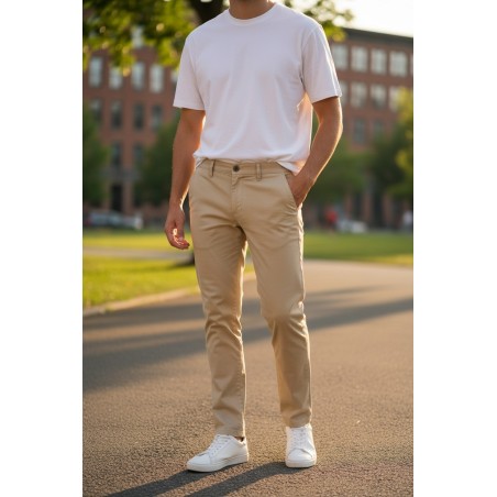 GC LUXURY NORVEGIA  Pantalone Uomo Fit Slim Beige