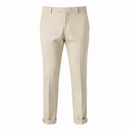 GC LUXURY NIGERIA  Pantalone Sartoriale Uomo Tasca America Slim Fit Beige