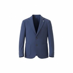 GC LUXURY NIGERIA Giacca Mono Petto Con Tasconi Uomo Blu