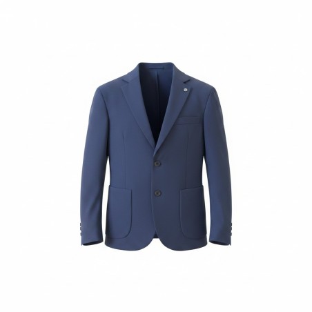 GC LUXURY NIGERIA Giacca Mono Petto Con Tasconi Uomo Blu