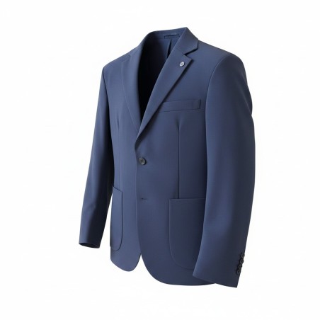 GC LUXURY NIGERIA Giacca Mono Petto Con Tasconi Uomo Blu