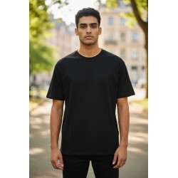 GC Luxury BV576 T-Shirt Uomo Filo di Scozia Nero 2