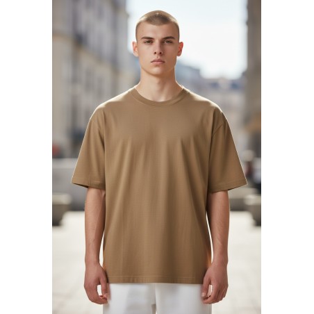GC Luxury BV576 T-Shirt Uomo Filo di Scozia Taupe