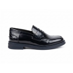 BRUSCIANO Made In Italy 014G Mocassino Uomo In Vera Pelle Abrasivato Blu 