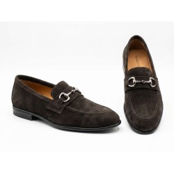 Made In Italy 11 Mocassino Uomo con In Vero Camoscio Testa di Moro 2
