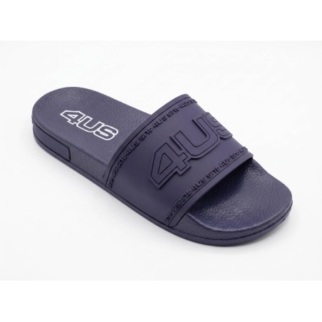 Paciotti 4US P40470 Ciabatte Uomo a Fascia con Logo Blu