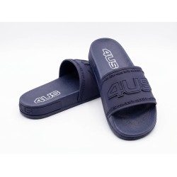 Paciotti 4US P40470 Ciabatte Uomo a Fascia con Logo Blu 2