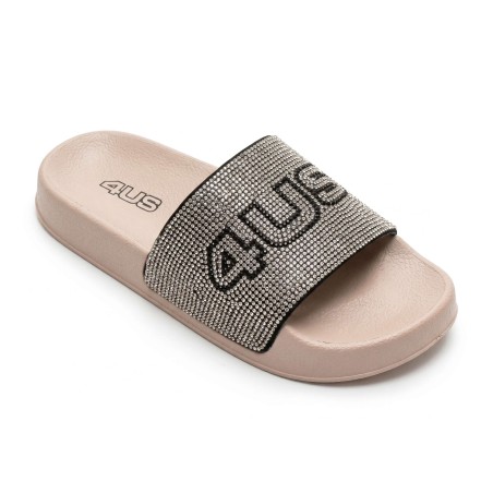 Paciotti 4US P40471 Ciabatte Donna Platform con Fascia Beige