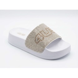 Paciotti P40471 Ciabatte Donna Platform con Fascia Bianco