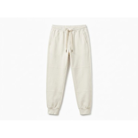 GC Wear Funky Staff Pantalone Casual Donna con Polsino alla Caviglia Bianco