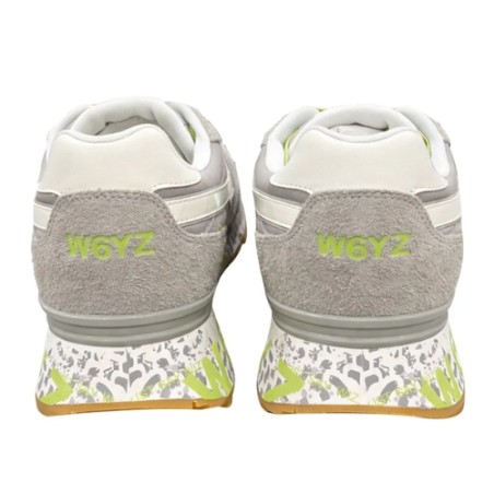 W6YZ 1B31 Just Say Wizz YAK-M Sneaker Uomo Stringate Grey White